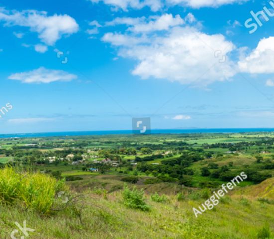 Ausblick vom "Garden of the sleeping giant" in Fiji